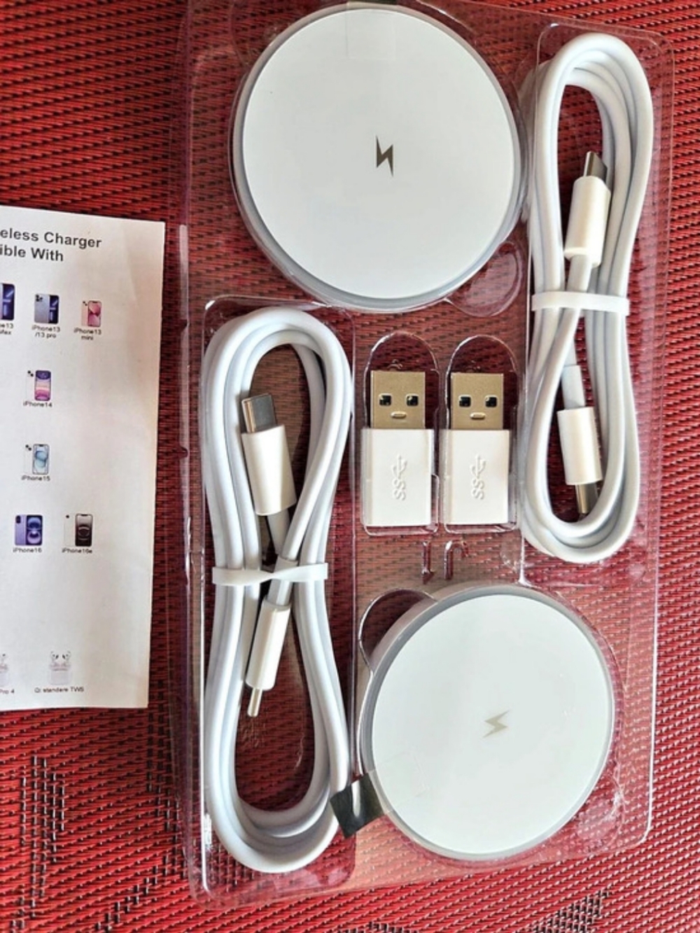 MagSafe Charger 2 Pack Magnetic Wireless Charging Pad White